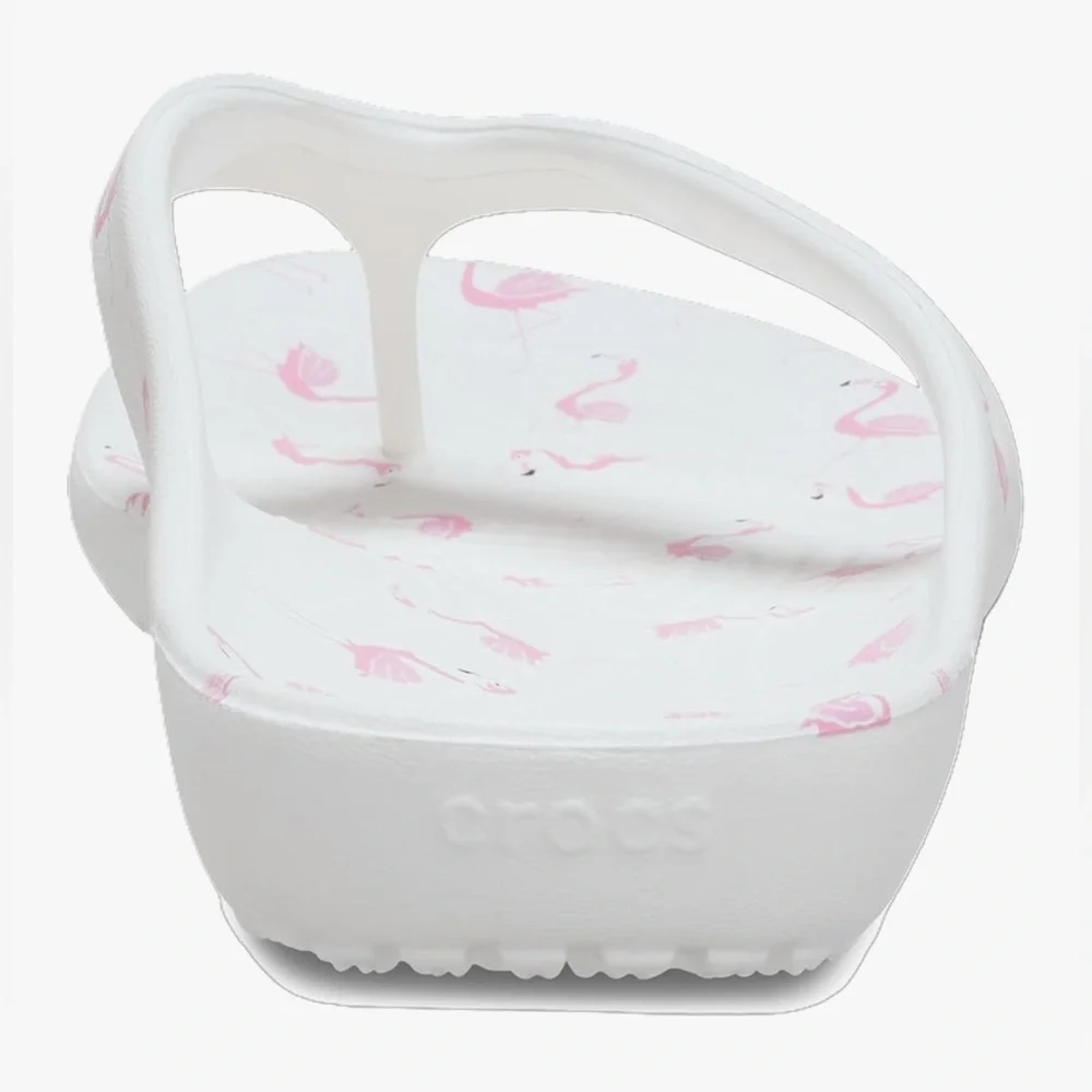 Crocs Kadee II Flamingo Print Flip Flop W 211700-100 Women’s Size 7 - Picture 6 of 8